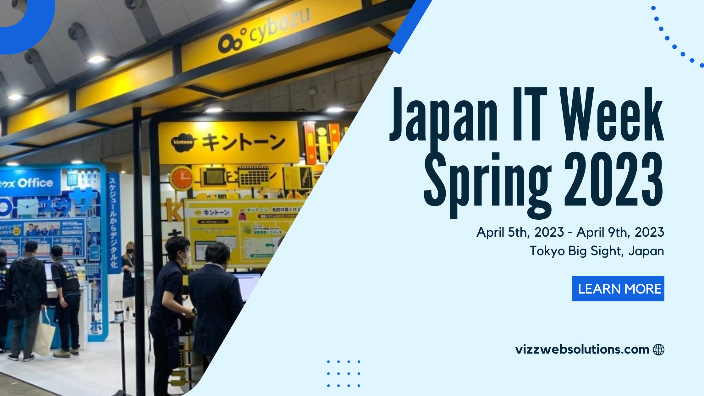 Join Vizz Web Solutions at Japan IT Week Spring 2023- vizzwebsolutions
