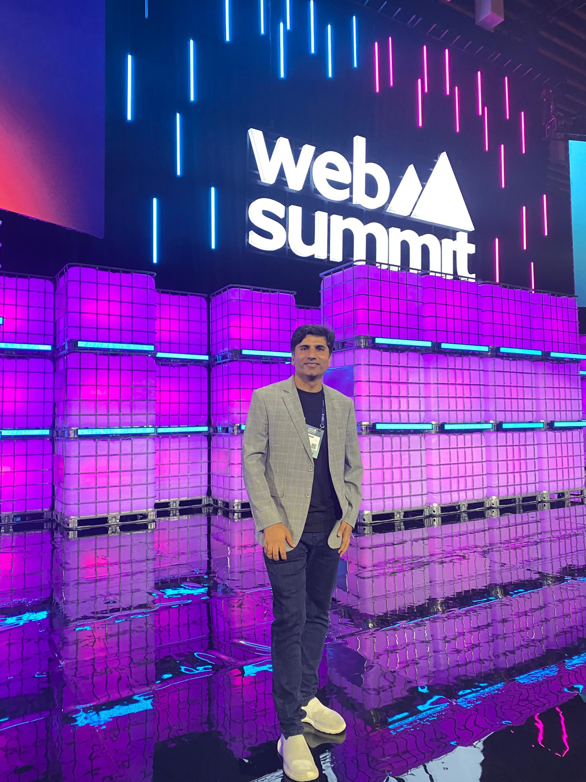 Vizz Web Solutions team at Web Summit 2025 technology conference